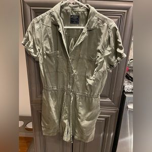 Abercrombie & Fitch short sleeve button-down romper